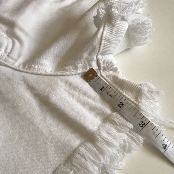 Sisstr Revolution White Denim Distressed Shorts - Picture 9 of 16